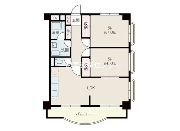 東陽ハイツの物件間取画像